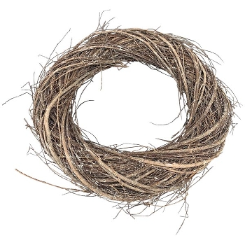 Kranz Willow, natur, Rattan, 35x35x7 cm