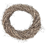 Kranz Willow, natur, Rattan, 40x40x7,5 cm