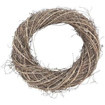 Kranz Willow, natur, Rattan, 50x50x9 cm