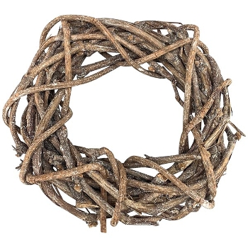 Kranz Willow, natur, Rattan, 25x25x5 cm