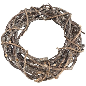 Kranz Willow, natur, Rattan, 40x40x8 cm