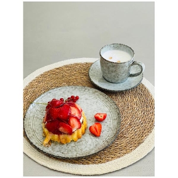 KaffeeTasse mit Teller CHOU, Stoneware