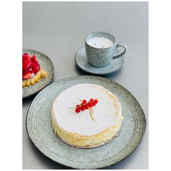 DessertTeller CHOU, Stoneware, 21x21x2,2 cm