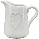 MilchKännchen Cœur, Stoneware, 9,3x7,7x10,7 cm