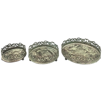 TablettSet/3 ArtFerro, Metall, 25,5x25,5x6,5 cm
