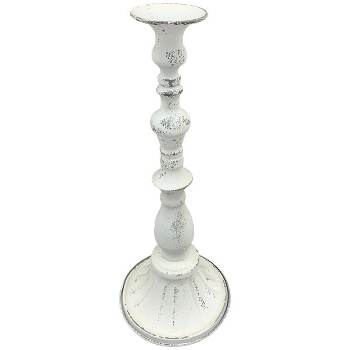 KerzenHalter ClairBlanc, Metall, 13,5x13,5x34 cm