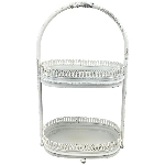 Etagere ClairBlanc, Metall, 27x14x45 cm