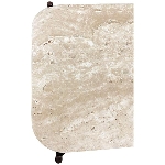 Tisch Dalle, beige, Marmor/Metall, 41x27,5x54,5 cm