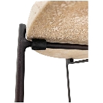Tisch Dalle, beige, Marmor/Metall, 38x38x54 cm