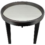 Tisch Sobre, schwarz, Holz/Glas, 40x40x46 cm