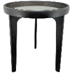 Tisch Sobre, schwarz, Holz/Glas, 40x40x46 cm