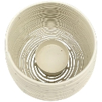WindLicht Dazz, creme, Metall, 10,5x10,5x8,5 cm