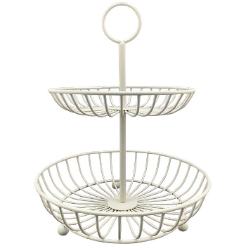 Etagere ClairBlanc, creme, Metall, 25x25x30,5 cm