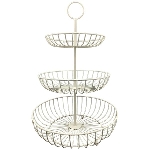 Etagere ClairBlanc, creme, Metall, 30,5x30,5x46 cm