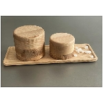 Tablett Dost, natur, Holz, 40x14,5x1,5 cm