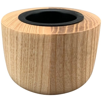KerzenHalter Dost, natur, Holz, 7,5x7,5x4 cm