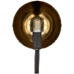 Lampe Antiquité, schwarz/gold, Metall, 12x9,5x45 cm