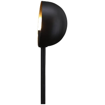 Lampe Antiquité, schwarz/gold, Metall, 12x9,5x45 cm