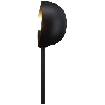 Lampe Antiquité, schwarz/gold, Metall, 12x9,5x45 cm
