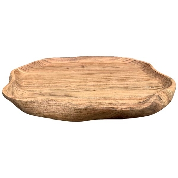 Tablett Dost, natur, Holz, 33,5x33,5x2,5 cm