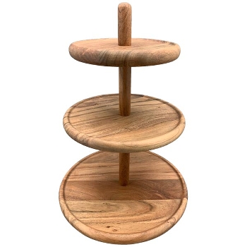 Etagere Dost, natur, Holz, 31x31x44 cm