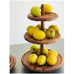 Etagere Dost, natur, Holz, 31x31x44 cm
