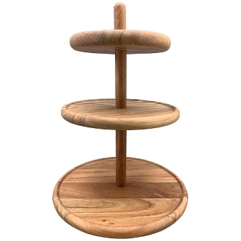 Etagere Dost, natur, Holz, 31x31x44 cm
