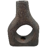 Vase Antiquité, braun, Holz, 15x5x21,5 cm