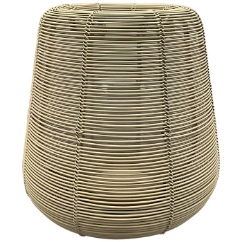 WindLicht Dazz, creme, Metall/Glas, 16x16x16 cm