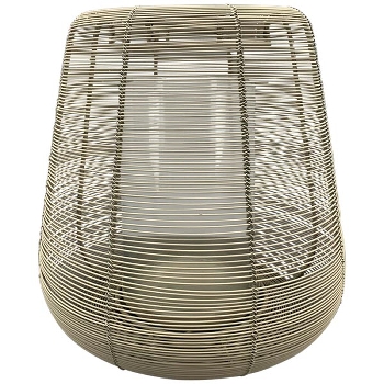 WindLicht Dazz, creme, Metall/Glas, 27x27x29,5 cm