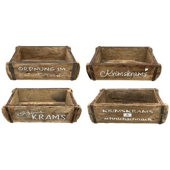 Kasten "KrimsKrams" Antiquité, Holz, 32x14x9 cm