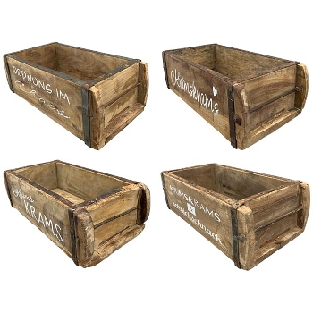 Kasten "KrimsKrams" Antiquité, Holz, 32x14x9 cm