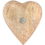 HerzMagnet Dost, natur, Holz, 5,5x1x5,5 cm