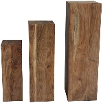 SäulenSet/3 Puri, natur, Holz,