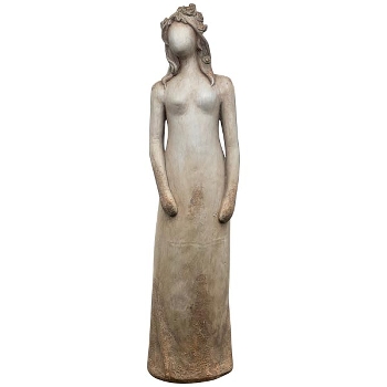 EngelSkulptur TARO, creme, MGO, 32x26x133 cm