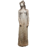 FrauenSkulptur Valo, creme, MGO, 32x26x133 cm