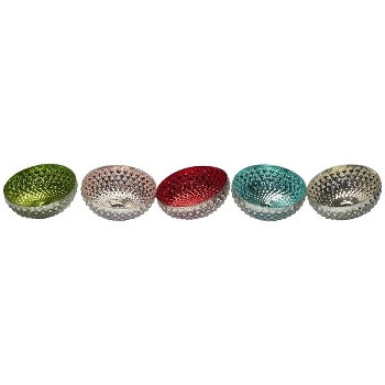 SchwimmLinse Surplus, silber/türkis/rot/grün/lila, Glas,