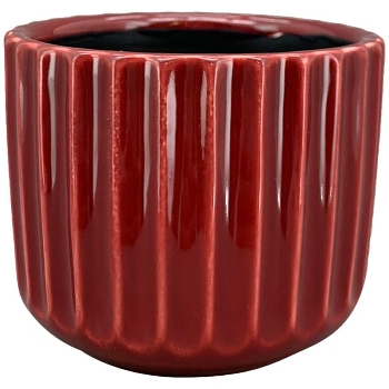 Topf GenT, rot, Keramik, 8,5x8,5x7 cm