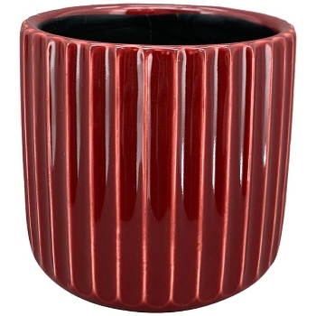Topf GenT, rot, Keramik, 10,5x10,5x10,5 cm