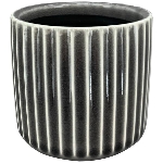 Topf GenT, grau, Keramik, 10,5x10,5x10,5 cm