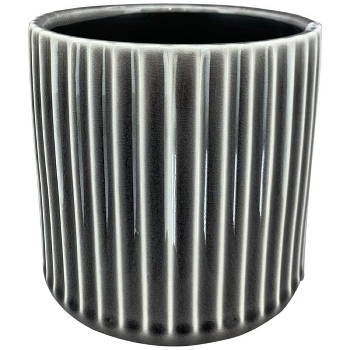 Topf GenT, grau, Keramik, 15,5x15,5x16 cm