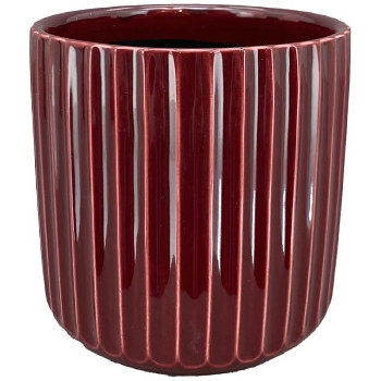 Topf GenT, burgundy, Keramik, 13x13x13 cm