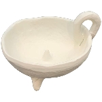 KerzenHalter Dazz, creme, Alu, 11x9,5x6 cm