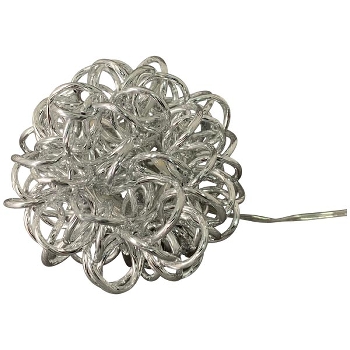 LED Kugel Lumière, silber, Alu, 11x11x15 cm