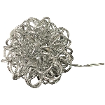 LED Kugel Lumière, silber, Alu, 11x11x15 cm