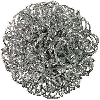 LED Kugel Lumière, silber, Alu, 30x30x30 cm