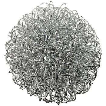 LED Kugel Lumière, silber, Alu, 120x120x120 cm