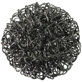 LED Kugel Lumière, schwarz, Alu, 50x50x50 cm