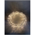 LED Ring Lumière, silber, Alu, 40x15x40 cm
