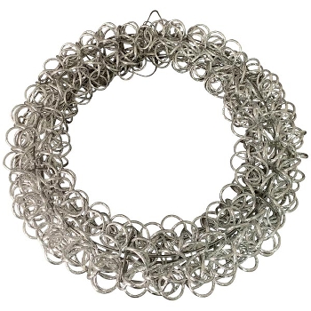 LED Ring Lumière, silber, Alu, 60x17x60 cm
